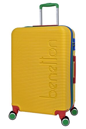 United Colors Of Benetton Lüx Abs 3'lü Valiz Seti Sarı BNT500