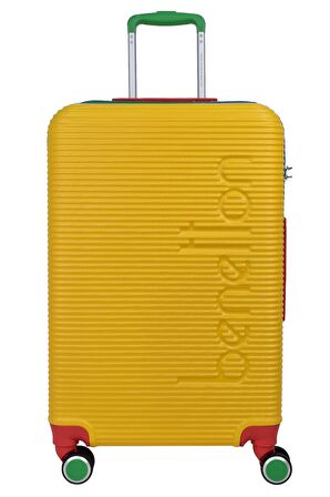 United Colors Of Benetton Lüx Abs 3'lü Valiz Seti Sarı BNT500
