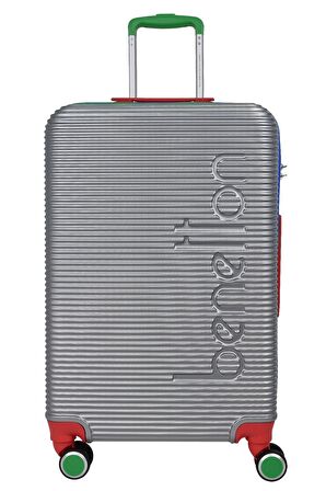 United Colors Of Benetton Lüx Abs 3'lü Valiz Seti Gri BNT500