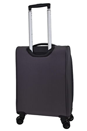 Pierre Cardin Ultra Light Hafif Lüx Kumaş Kabin Boy Valiz Gri PC4200