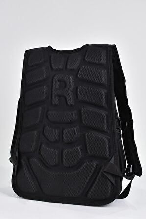 Elatae Unisex Ortopedik Çok Gözlü Günlük Seyahat Okul Sırt Çantası Siyah 2236