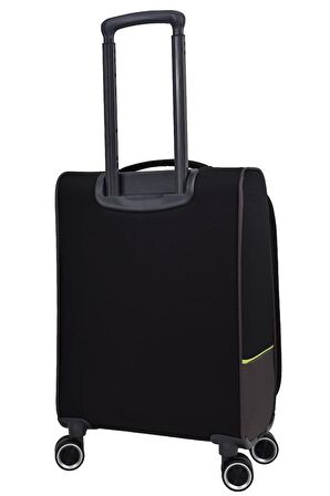 Ultra Light Hafif Lüx Kumaş Kabin Boy Valiz Siyah PC8200
