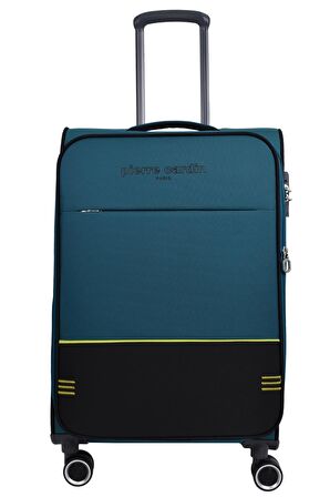 Pierre Cardin Ultra Light Hafif Lüx Kumaş Orta Boy Valiz Petrol PC8200