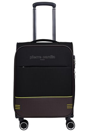 Pierre Cardin Ultra Light Hafif Lüx Kumaş Kabin Boy Valiz Siyah PC8200