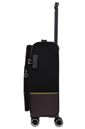 Pierre Cardin Ultra Light Hafif Lüx Kumaş Kabin Boy Valiz Siyah PC8200