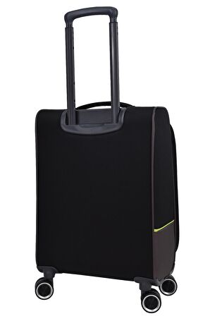 Pierre Cardin Ultra Light Hafif Lüx Kumaş Kabin Boy Valiz Siyah PC8200