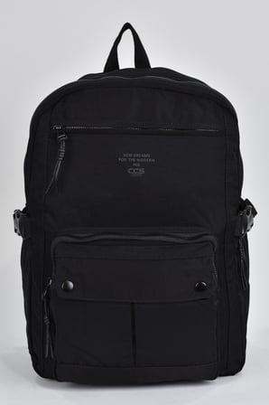Ççs Unisex Çok Gözlü Günlük Seyahat Okul Sırt Çantası Siyah 51591