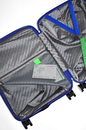 United Colors Of Benetton Orta Boy Kırılmaz Valiz Polipropilen Mavi BNT1000