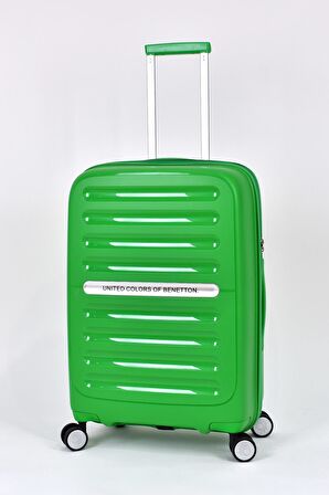 United Colors Of Benetton Orta Boy Kırılmaz Valiz Polipropilen Yeşil BNT1000