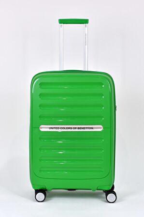 United Colors Of Benetton Orta Boy Kırılmaz Valiz Polipropilen Yeşil BNT1000