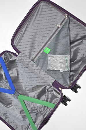 United Colors Of Benetton Kabin Boy Kırılmaz Valiz Polipropilen Mor BNT1000
