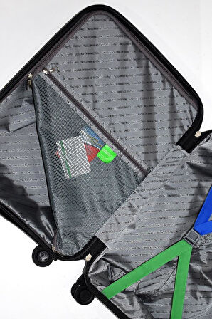 Benetton Kabin Boy %100 Polipropilen Valiz Siyah Bnt2000