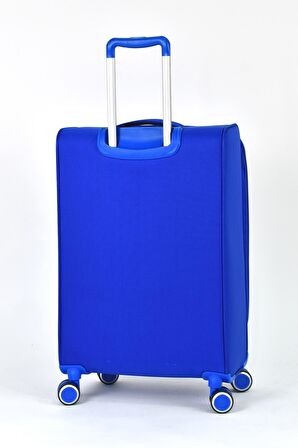 United Colors Of Benetton Ultra Light Kumaş Orta Boy Valiz Mavi BNT2400