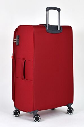 Pierre Cardin Ultra Light Kumaş Büyük Boy Valiz Bordo PC6050