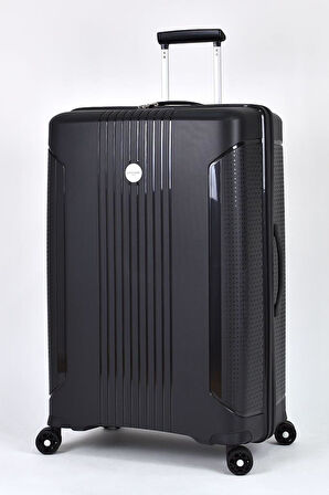 Pierre Cardin Polipropilen Kırılmaz 3'lü Valiz Seti Siyah PC7060