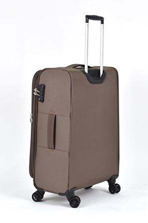 Pierre Cardin Ultra Light Hafif Lüx Kumaş Orta Boy Valiz Kahve PC4200