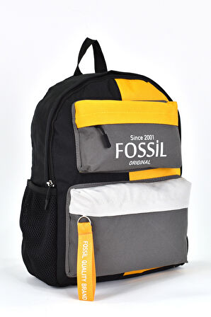 Fossil Unisex Çok Gözlü Günlük Seyahat Okul Sırt Çantası Gri 9512