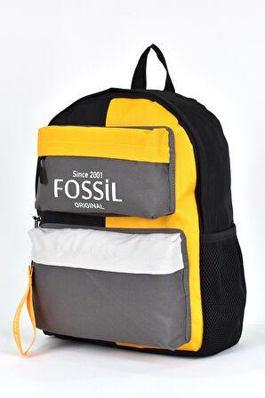 Fossil Unisex Çok Gözlü Günlük Seyahat Okul Sırt Çantası Gri 9512