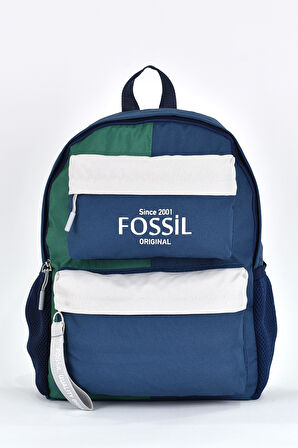 Fossil Unisex Çok Gözlü Günlük Seyahat Okul Sırt Çantası Lacivert 9512