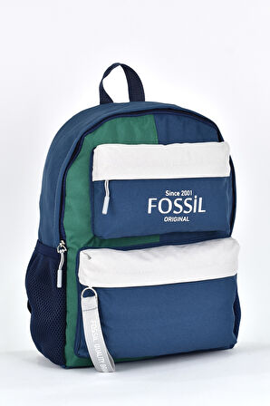 Fossil Unisex Çok Gözlü Günlük Seyahat Okul Sırt Çantası Lacivert 9512