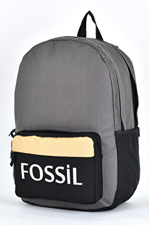 Fossil Unisex Çok Gözlü Günlük Seyahat Okul Sırt Çantası Gri 9504