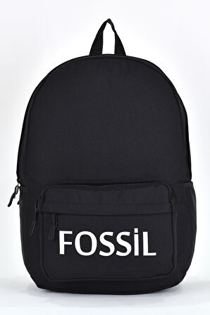 Fossil Unisex Çok Gözlü Günlük Seyahat Okul Sırt Çantası Siyah 9504