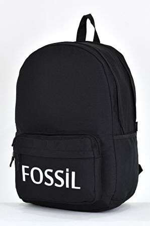 Fossil Unisex Çok Gözlü Günlük Seyahat Okul Sırt Çantası Siyah 9504