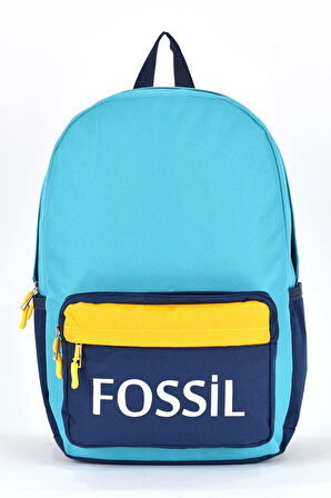 Fossil Unisex Çok Gözlü Günlük Seyahat Okul Sırt Çantası Turkuaz 9504