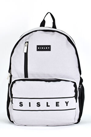 Sisley Okul Sırt Çantası Unisex Çok Gözlü Günlük Seyahat Sırt Çantası Gri 12920