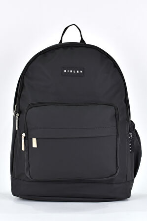 Sisley Okul Sırt Çantası Unisex Çok Gözlü Günlük Seyahat Sırt Çantası Siyah 12913