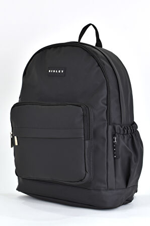 Sisley Okul Sırt Çantası Unisex Çok Gözlü Günlük Seyahat Sırt Çantası Siyah 12913