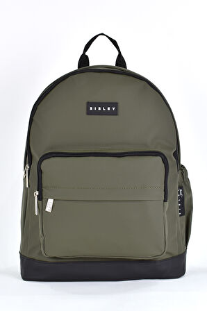Sisley Okul Sırt Çantası Unisex Çok Gözlü Günlük Seyahat Sırt Çantası Haki 12914