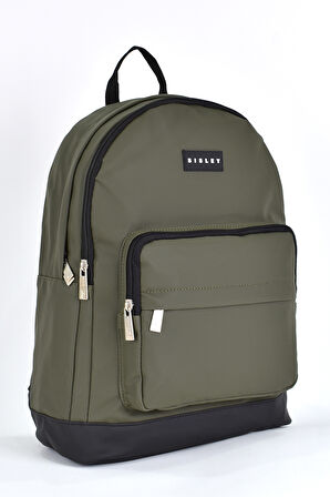 Sisley Okul Sırt Çantası Unisex Çok Gözlü Günlük Seyahat Sırt Çantası Haki 12914