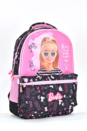 Barbie Kız Çocuk Çok Gözlü Okul Sırt Çantası Pembe 2701