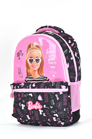 Barbie Kız Çocuk Çok Gözlü Okul Sırt Çantası Pembe 2701