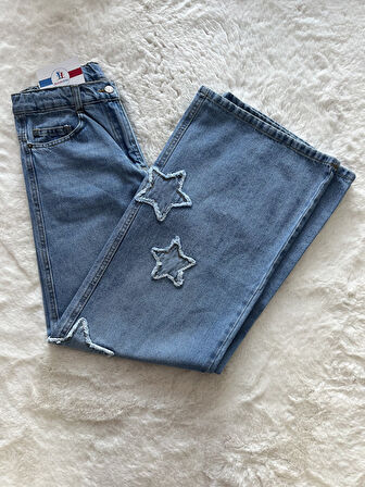 Yıldızlı Kot Pantolon