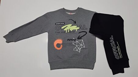 Dmb Kids M4646 Füme Erkek Çocuk Eşofman Takım- 6/7  Yaş