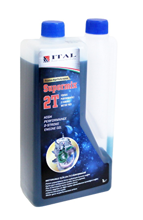 Ital Motor Yağı Supermix 2 Zamanlı 1Lt. Ölçekli Premium