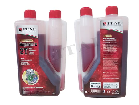 ITAL ÖLÇEKLİ 2T SÜPERMİX YAĞ KIRMIZI 1 LT