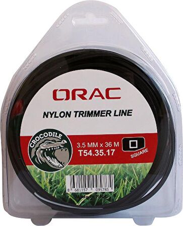 Orac 3.50 mm 36 mt.Kare Siyah Tırpan Misinası