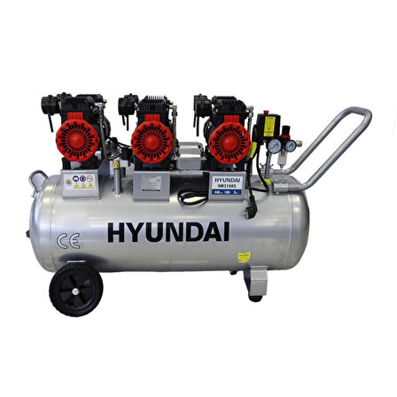 Hyundai HM3100S Sessiz ve Yağsız Hava Kompresörü 6HP 100LT.