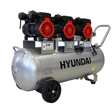 Hyundai HM3100S Sessiz ve Yağsız Hava Kompresörü 6HP 100LT.