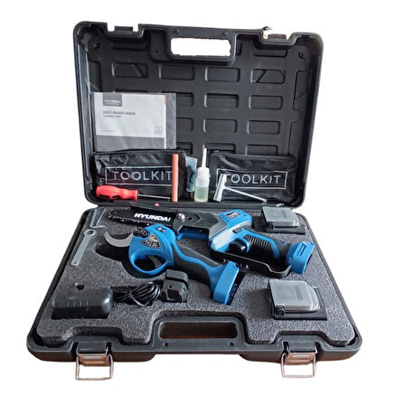 Hyundai HCS306XP + LaserCut 35XP Akülü Budama Seti – Çift Akülü Profesyonel Bahçe Bakım Seti