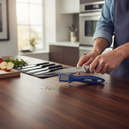 Hyundai 58910 LaserSharp Çok Amaçlı Bileyici – Bıçak, Makas, Balta, Budama Makası Bileme Aparatı