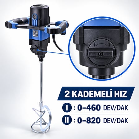 Hyundai MG2101 Elektrikli Boya ve Harç Karıştırıcı 2050 W – 140 mm