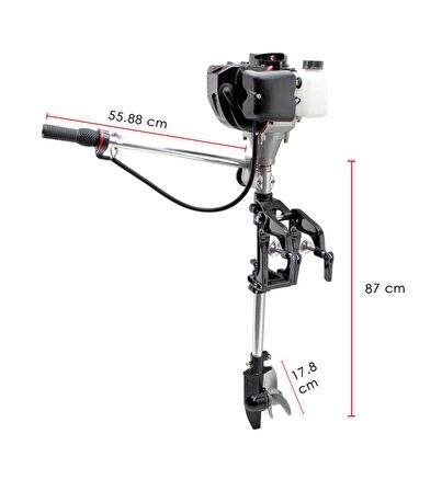 Ital Dıştan Takmalı Tekne Motoru LC550B 2.5Hp 2 Zamanlı