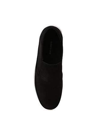 Hammer Jack 102 19212-M Yuvarlak Burun Slip-On Siyah Erkek Günlük Ayakkabı