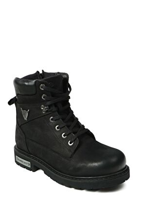 Hammer Jack Hakiki Deri Siyah Yıkama Nubuk Erkek Bot 102 18501-M