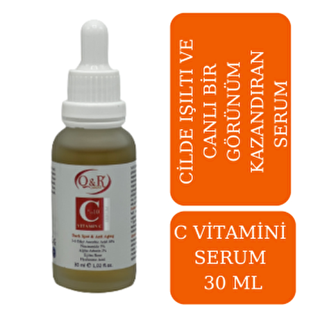 VİTAMİN C CİLDE IŞILTI VE CANLILIK VEREN SERUM 30 ML