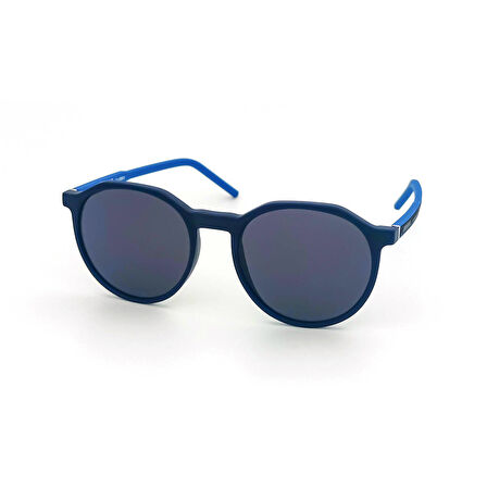 Mavi Sap Tasarımlı Yuvarlak Güneş Gözlüğü SS 297-CRB03